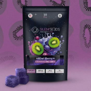 Caramelle gommose al THC + CBD | Kiwi e frutti di bosco