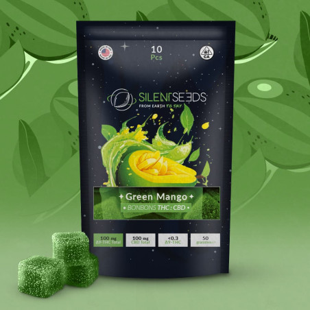 Caramelle gommose al THC + CBD | Green Mango