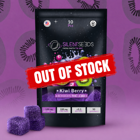 Caramelle gommose al THC + CBD | Kiwi e frutti di bosco